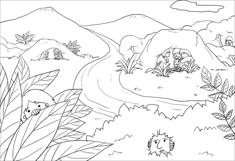 Samuel Rebukes Saul (1 Samuel 13 6 14) Coloring Page